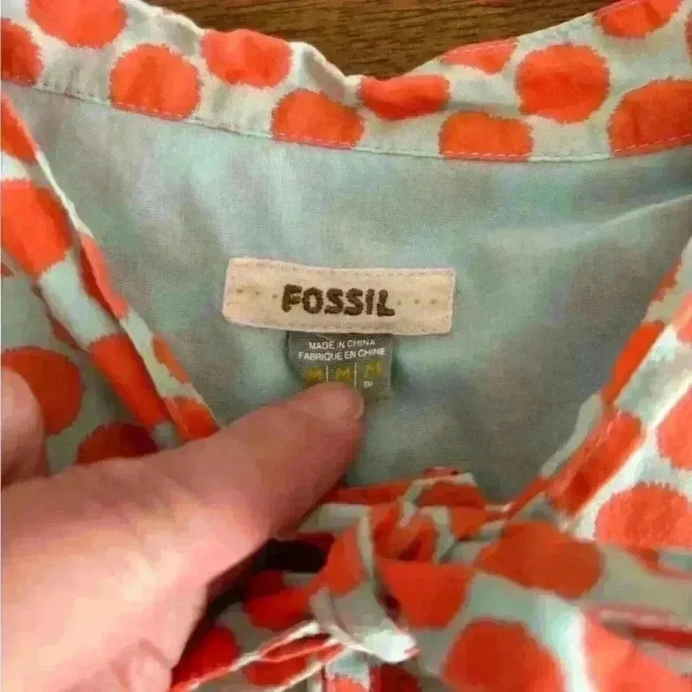 Fossil polka dot blouse - Picture 10 of 13